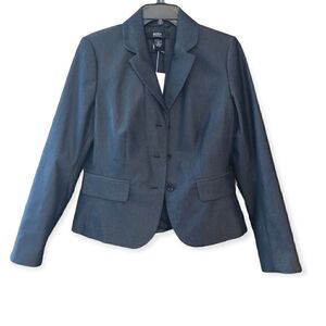 Victoria Secret Sz 6 NWT Navy Blue Long Sleeve Career Workwear 3-Button Blazer